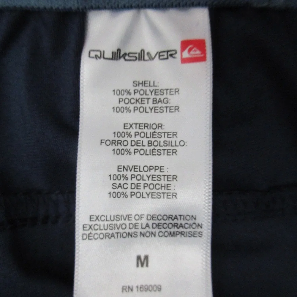 QUIKSILVER Amphibian Hybrid Shorts Mens Medium Navy Blue Pull On Swim Shorts NWT
